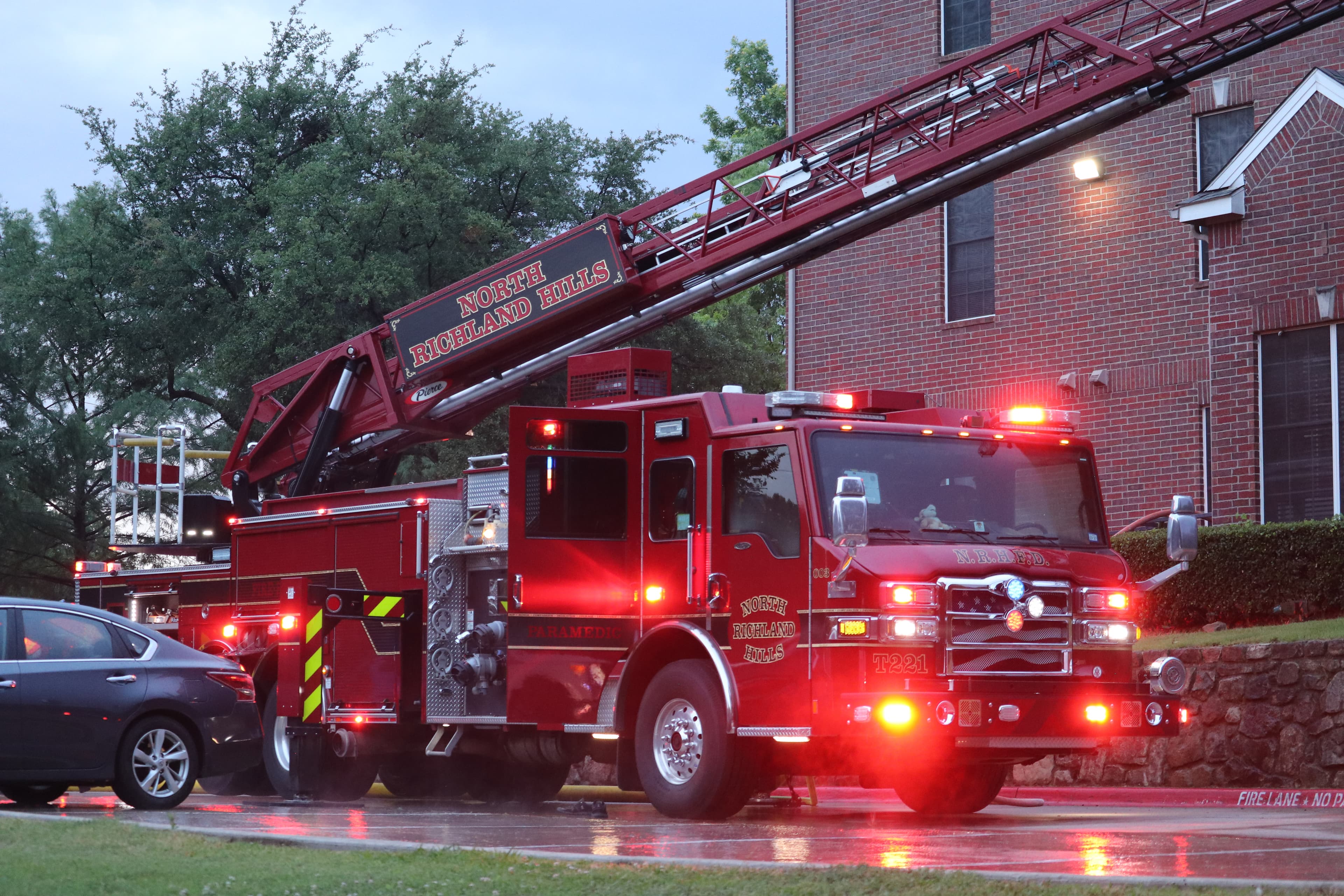 Lightning Strikes Apartments in North Richland Hills Prompting 2 Alarm Fire