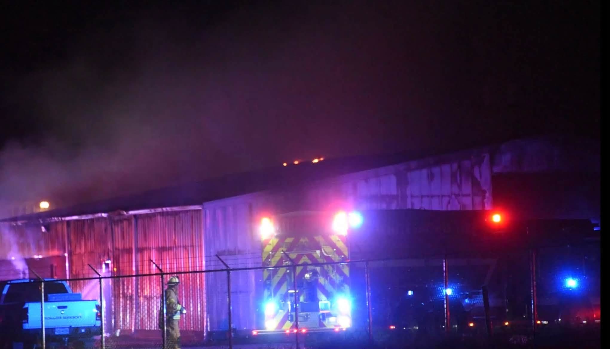 CREWS BATTLE LATE-NIGHT 2-ALARM FIRE
